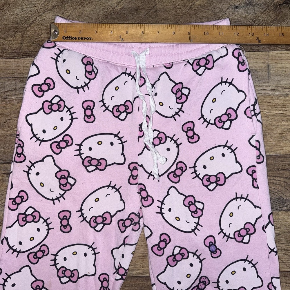 Hello Kitty Pajama Pants Sanrio Anime Elastic Waist And Hem Trousers Sz XXS (00) - Picture 3 of 9